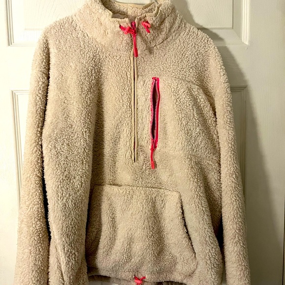 PINK Victoria's Secret Tops - PINK Victoria’s Secret 💕 So Comfy Fuzzy PULLOVER Size Large